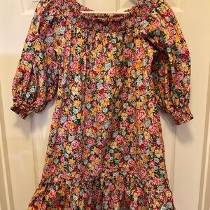 Mave Dress by Anthropology flower print knee length size small